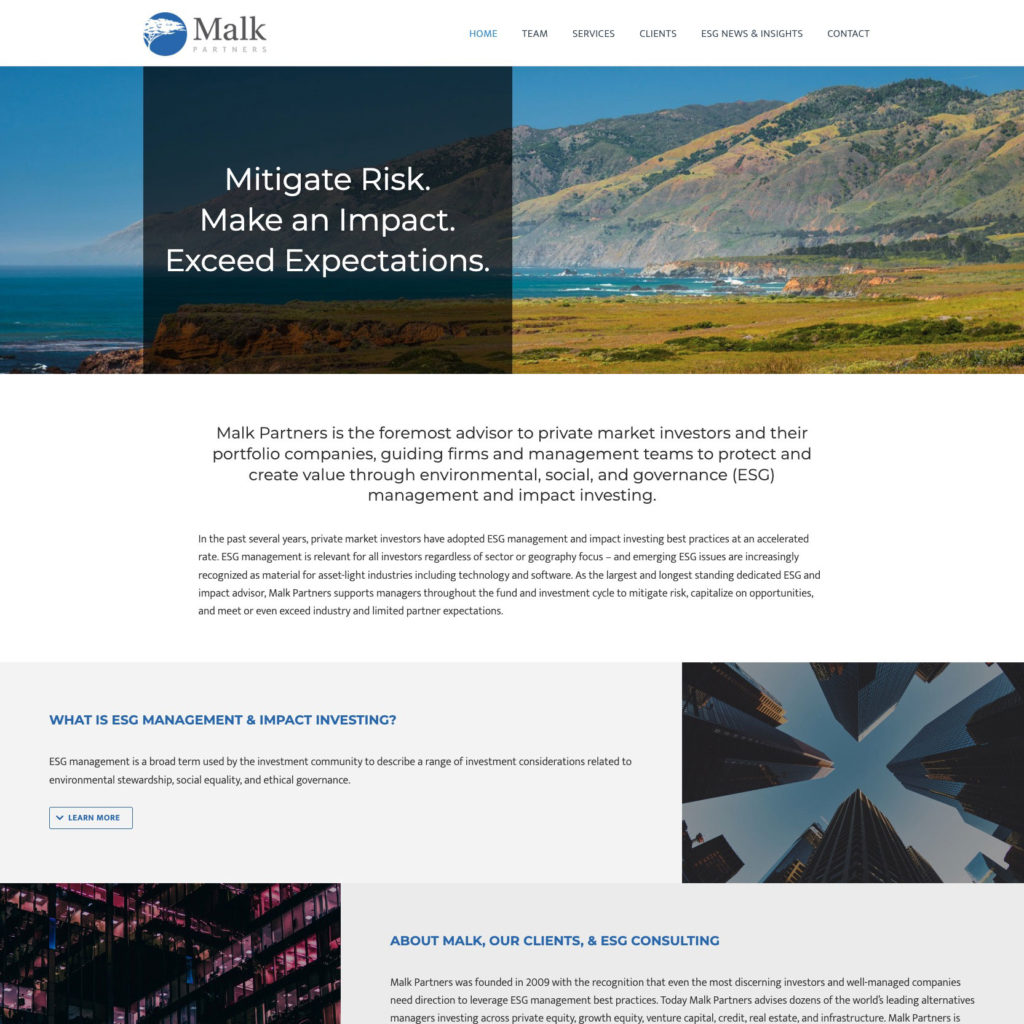 Malk Homepage Screenshot